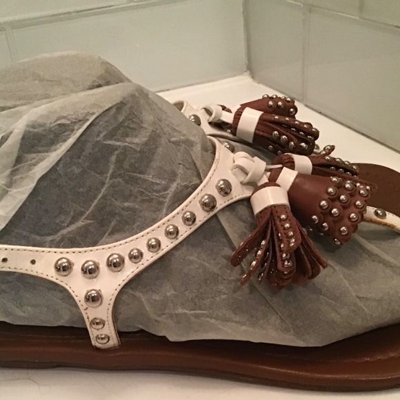 Prada leather stud sandals - Picture 3 of 5